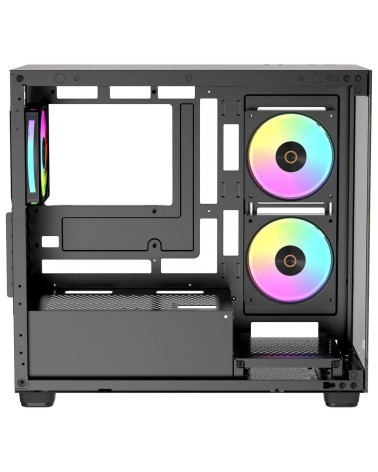 Корпус для ПК Case Ocypus Gamma C52 BK ARGB mATX / win / black / 3 ARGB fans / no PSU / Tempered Glass