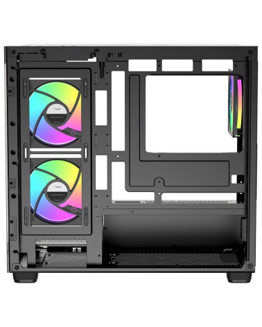 Корпус для ПК Case Ocypus Gamma C52 BK ARGB mATX / win / black / 3 ARGB fans / no PSU / Tempered Glass