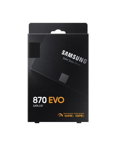 Твердотельный накопитель SSD Samsung 2.5" 2TB 870 EVO Client SSD MZ-77E2T0 SATA 6Gb/s, 560/530, MTBF 1.5M, 3D V-NAND TLC, 2048MB