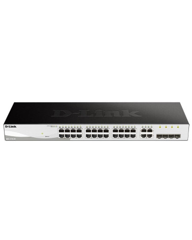 Коммутатор D-Link DGS-1210-28/FL2A Управляемый L2 коммутатор, 24x1000Base-T, 4xCombo 1000Base-T/SFP, защита от статического элек