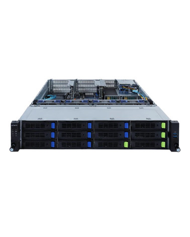 Платформа системного блока Gigabyte R282-3CA 2U, 2x LGA4189, 32x DIMM DDR4, 12x 3.5" SAS/SATA (8x NVME Gen 4), 2x 2.5" SATA/SAS 