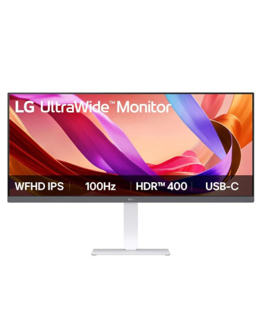 Монитор 34" LG 34U530A-W  IPS, 2560x1080, 100Hz, 5ms, 500сd/m, 1000:1, HDR10 | HDMI(1.4), DP(1.4), Type-C(PD-15W) | HAS, Swivel,