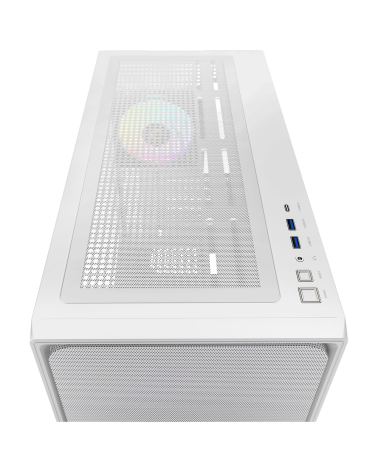 Корпус для ПК Ocypus Delta-C70-WHG400XX-GL Case  Delta C70 WH ARGB EATX / win / white / 4 ARGB fans / no PSU