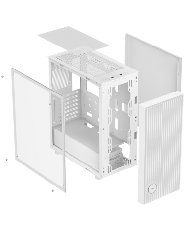Корпус для ПК Ocypus Gamma-C70-WHG000XX-GL Case Gamma C70 WH ATX / win / white / no PSU / Tempered Glass
