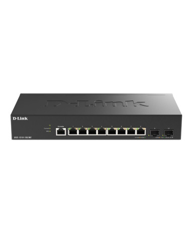 Коммутатор D-Link DGS-1210-10X/ME/C1A Управляемый L2 коммутатор с 8 портами 10/100/1000Base-T и 2 портами 10GBase-X SFP+