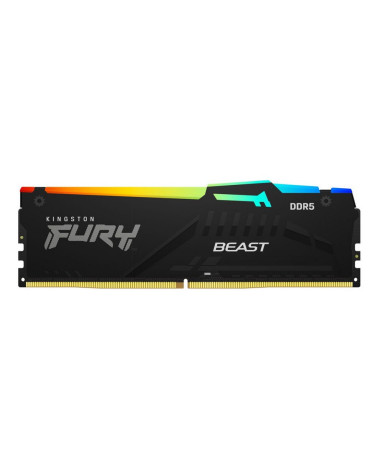 Модуль памяти Kingston 16GBDDR5 5600 DIMM FURY Beast RGB XMP Gaming Memory KF556C40BBA-16 Non-ECC,  CL40, 1.25V, 1RX8 40-40-40  