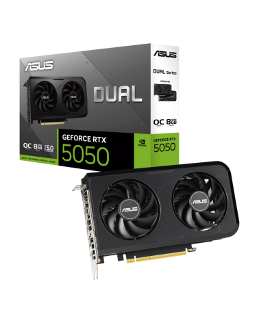 Видеокарта ASUS RTX5050 DUAL OC 8GB GDDR6 128bit 3xDP HDMI 2FAN RTL (DUAL-RTX5050-O8G)