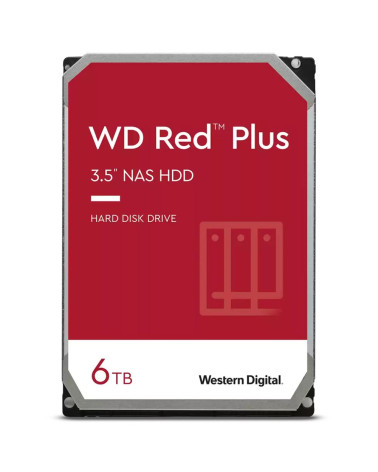 Жесткий диск Western Digital 3.5" NAS HDD 6TB Red Plus WD60EFPX SATA 6Gb/s (SATA-III), 256 Mb, 5400 rpm 