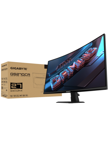 Монитор 27" Gigabyte GS27QCA EK  Black  (VA, 2560x1440, 2xHDMI 2.0, 1xDP1.4, 250кд/м2, 5000:1, 16.7M, 1мс, 178/178, 2560 x 1440,