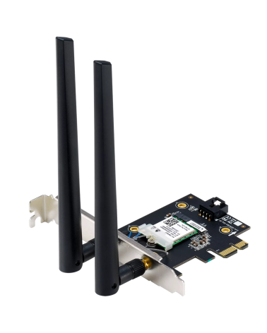 Сетевой адаптер ASUS PCE-BE6500 WiFi 7 Bluetooth 5.4 2882+2882+688Mbps 6GHz/5GHz/2.4GHz Адаптер беспроводной связи (Wi-Fi) 
