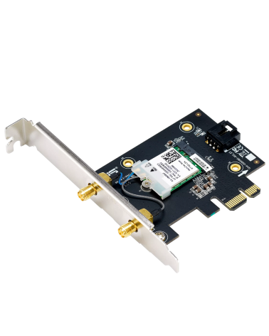Сетевой адаптер ASUS PCE-BE6500 WiFi 7 Bluetooth 5.4 2882+2882+688Mbps 6GHz/5GHz/2.4GHz Адаптер беспроводной связи (Wi-Fi) 