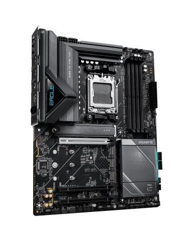 Материнская плата Gigabyte X870E EAGLE X3D WIFI7 X870E, AM5, 4*DDR5, 3*PCIEx16, 4xM.2, 2*TypeC, 4*USB3.2Gen2, 8*USB3.2Gen1, 4*US