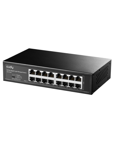 Коммутатор CUDY 16-Port Gigabit Light Managed Switch 16-Port Gigabit Light Managed Switch, 16 Gigabit RJ45 Ports, Rack-mountable