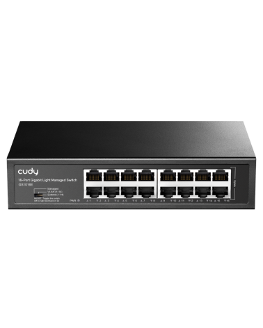 Коммутатор CUDY 16-Port Gigabit Light Managed Switch 16-Port Gigabit Light Managed Switch, 16 Gigabit RJ45 Ports, Rack-mountable