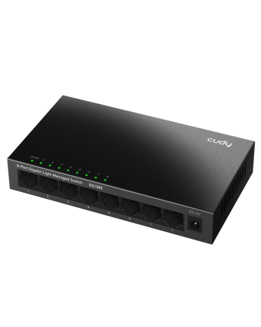 Коммутатор CUDY 8-Port Gigabit Light Managed Switch 8-Port Gigabit Light Managed Switch, 8 10/100/1000M RJ45 Ports, Desktop Meta