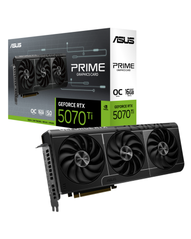 Видеокарта ASUS RTX5070Ti PRIME OC 16GB GDDR7 256bit 3xDP HDMI 3FAN RTL [PRIME-RTX5070TI-O16G]
