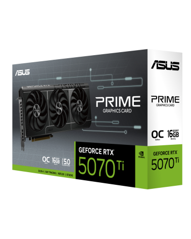 Видеокарта ASUS RTX5070Ti PRIME OC 16GB GDDR7 256bit 3xDP HDMI 3FAN RTL [PRIME-RTX5070TI-O16G]