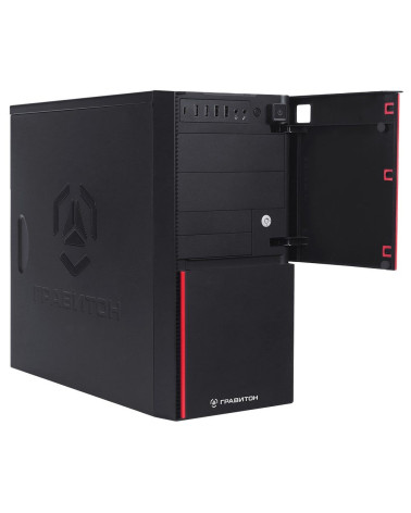 Персональный компьютер Гравитон Д50А RYZEN 5 5600GT/2x8GB/1xSSD512GB/FP_2xUSB2.0/RJ-45POE/450W/K+M/NoOS/3YST