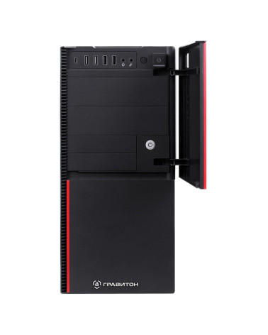 Персональный компьютер Гравитон Д50А RYZEN 5 5600GT/2x8GB/1xSSD512GB/FP_2xUSB2.0/RJ-45POE/450W/K+M/NoOS/3YST
