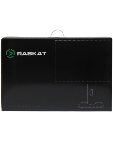 Монитор 23.8" Raskat I24F10DAP 23.8" (IPS, 1920-1080, VGA+HDMI+DP, 5ms, 178°/178°, 1000:1, 100Hz, Pivot, Black) 