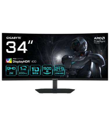 Монитор 34" Gigabyte G34WQC2 EK 