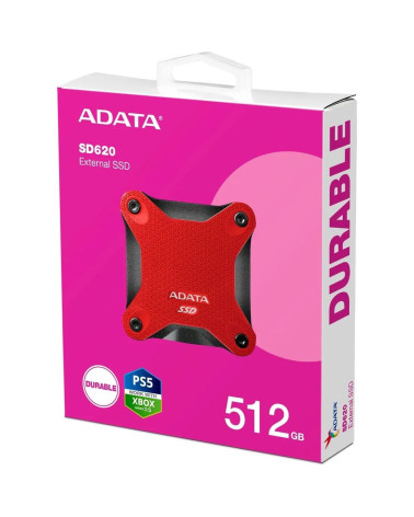 Твердотельный накопитель SSD ADATA 2.5" 512GB SD620 RED  USB 3.2 Gen 2, 520/460 