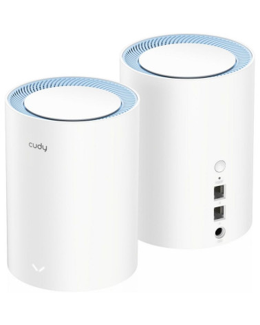 Маршрутизатор CUDY AC1200 Wi-Fi Mesh Solution 2-Pack, Chipset MediaTek, Dual-Band, 867Mbps at 5GHz + 300Mbps at 2.4GHz, 802.11ac