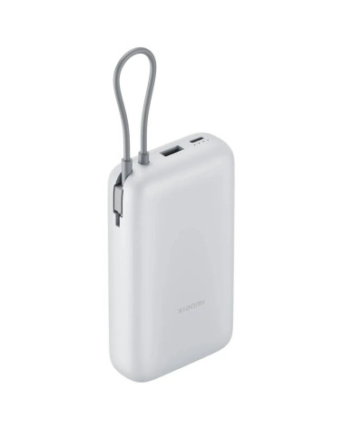 Внешний аккумулятор с встроенным кабелем Xiaomi Power Bank 20000mAh (Integrated Cable) GL Light Gray (BHR9738GL)