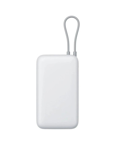 Внешний аккумулятор с встроенным кабелем Xiaomi Power Bank 20000mAh (Integrated Cable) GL Light Gray (BHR9738GL)
