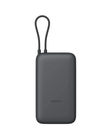 Внешний аккумулятор с встроенным кабелем Xiaomi Power Bank 20000mAh (Integrated Cable) GL Dark Gray (BHR9740GL)