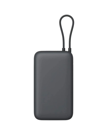 Внешний аккумулятор с встроенным кабелем Xiaomi Power Bank 20000mAh (Integrated Cable) GL Dark Gray (BHR9740GL)