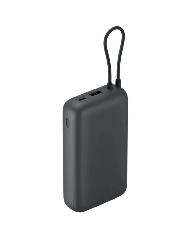 Внешний аккумулятор с встроенным кабелем Xiaomi Power Bank 20000mAh (Integrated Cable) GL Dark Gray (BHR9740GL)
