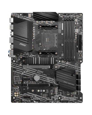 Материнская плата MSI B550-A PRO B550, AM4, 4*DDR4, 2*PCIEx16, 2*PCIEx1, 2*M.2, 2*TypeC, 1*USB3.2Gen2, 4*USB3.2Gen1, 8*USB2.0, 6
