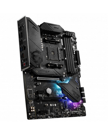 Материнская плата MSI MPG B550 GAMING PLUS B550, AM4, 4*DDR4, 2*PCIEx16, 2*PCIEx1, 2*M.2, 2*TypeC, 1*USB3.2Gen2, 4*USB3.2Gen1, 8
