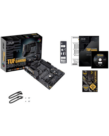 Материнская плата ASUS TUF GAMING B450-PLUS II AM4 ATX 2xDDR4 2xPCIEx16 3xPCIEx1 2xM.2 HDMI DP GLAN RTL 5 (957489)