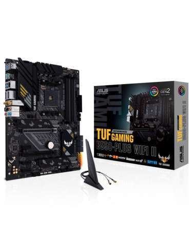 Материнская плата ASUS TUF GAMING B550-PLUS WIFI II AM4 ATX 4xDDR4 2xPCIEx16 3xPCIEx1 2xM.2 HDMI DP 2.5GLAN WIFI RTL (338413)