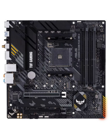 Материнская плата ASUS TUF GAMING B550M-PLUS WIFI II AM4 mATX 4xDDR4 2xPCIEx16 PCIEx1 2xM.2 USB-C DP HDMI 2.5GLAN Wi-Fi 6 (30570