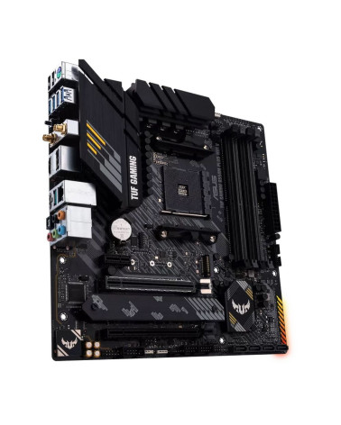 Материнская плата ASUS TUF GAMING B550M-PLUS WIFI II AM4 mATX 4xDDR4 2xPCIEx16 PCIEx1 2xM.2 USB-C DP HDMI 2.5GLAN Wi-Fi 6 (30570