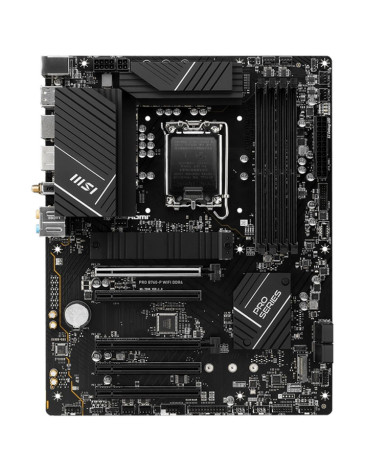 Материнская плата MSI PRO B760-P WIFI DDR4 B760, LGA1700, 4*DDR4, 5*PCIEx16, 2*M.2, 2*TypeC, 2*USB3.2Gen2, 2*USB3.2Gen1, 8*USB2.