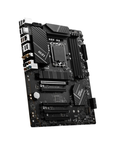 Материнская плата MSI PRO B760-P WIFI DDR4 B760, LGA1700, 4*DDR4, 5*PCIEx16, 2*M.2, 2*TypeC, 2*USB3.2Gen2, 2*USB3.2Gen1, 8*USB2.