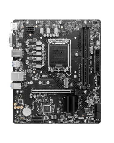 Материнская плата MSI PRO B760M-E DDR4 B760, LGA1700, 2*DDR4, 1*PCIEx16, 1*PCIEx1, 1*M.2, 4*USB3.2Gen1, 8*USB2.0, 4*SATA3.0, 1G,
