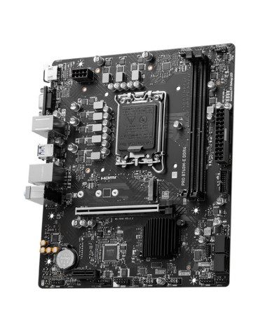 Материнская плата MSI PRO B760M-E DDR4 B760, LGA1700, 2*DDR4, 1*PCIEx16, 1*PCIEx1, 1*M.2, 4*USB3.2Gen1, 8*USB2.0, 4*SATA3.0, 1G,