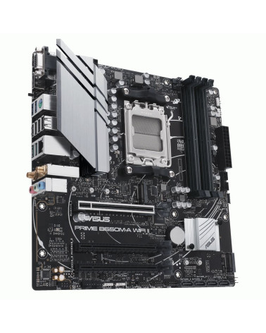 Материнская плата ASUS PRIME B650M-A WIFI II AM5 mATX 4xDDR5 3xPCIEx16 2xM.2 DP HDMI VGA 2.5GLAN Wi-Fi 6 (90MB1EG0-M0EAY0)