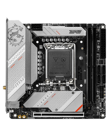Материнская плата MSI MPG B760I EDGE WIFI B760, LGA1700, 2*DDR5, 1*PCIEx16, 2*M.2, 2*TypeC, 1*USB3.2Gen2, 6*USB3.2Gen1, 4*USB2.0