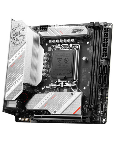 Материнская плата MSI MPG B760I EDGE WIFI B760, LGA1700, 2*DDR5, 1*PCIEx16, 2*M.2, 2*TypeC, 1*USB3.2Gen2, 6*USB3.2Gen1, 4*USB2.0
