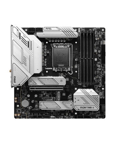 Материнская плата MSI MAG B760M MORTAR WIFI II B760, LGA1700, 4*DDR5, 1*PCIEx16, 1*PCIEx4, 3*M.2, 2*TypeC, 3*USB3.2Gen2, 2*USB3.