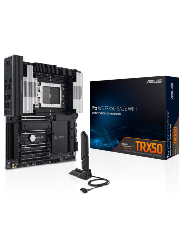 Материнская плата ASUS PRO WS TRX50-SAGE WIFI STR5 CEB 4xDDR5 5xPCIEx16 3xM.2 USB-C 2.5GLAN 10GLAN Wi-Fi 7