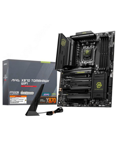 Материнская плата MSI MAG X870 TOMAHAWK WIFI X870, AM5, 4xDDR5, 3*PCIEx16, 4*M.2, 4*TypeC, 2*USB3.2Gen2, 7*USB3.2Gen1, 8*USB2.0,