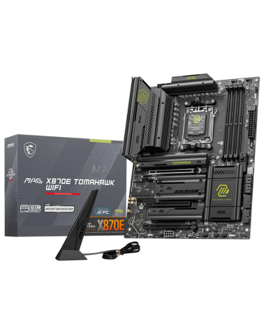 Материнская плата MSI MAG X870E TOMAHAWK WIFI X870E, AM5, 4*DDR5, 3*PCIEx16, 4*M.2, 4*TypeC, 2*USB3.2Gen2, 7*USB3.2Gen1, 8*USB2.