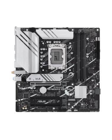 Материнская плата ASUS PRIME B760M-A WIFI D4 LGA1700 mATX 4xDDR4 3xPCIEx16 2xM.2 DP 2xHDMI 2.5GLAN WiFi 6